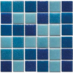 Мозаїка R-MOS B31323335 20x20 мікс блакитний-4 на папері 327x327