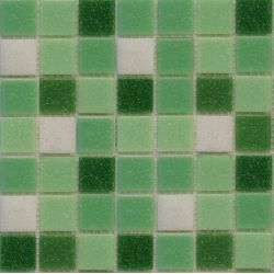 Мозаика R-Mos B1247424641 Микс Зеленый -5 На Сетке 327X327