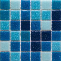 Мозаїка R-MOS B3132333537 20x20 мікс блакитний 5 на сітці 327x327