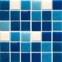 Мозаїка R-MOS B1131323335 20x20 мікс блакитний-5 на папері 327x327
