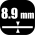 Толщина мм.: 8.9