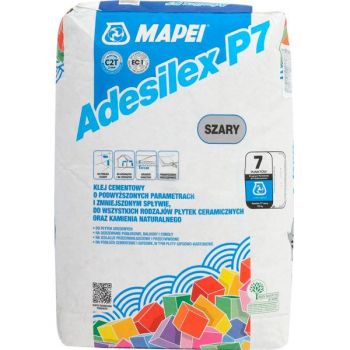 Клей для плитки Mapei Adesilex P7 сірий 25кг
