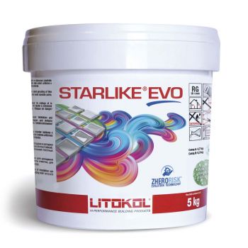 Затирка для плитки Litokol STARLIKE EVO 105/5кг Титановый