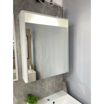 Зеркальный шкаф Fancy Marble Mc 60х70 см. белая