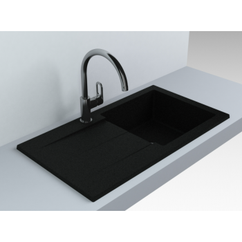Кухонна мийка Fancy Marble Tennessee 780x435 мм. світло-чорна