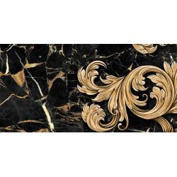 Декор Golden Tile 9АС321 Saint Laurent Чорний 300x600