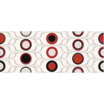 Декор Konskie Ceramika Domenico Red Circles 200X500