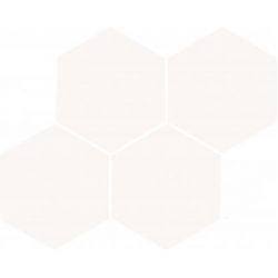 Java Hexagon White Glossy Mosaic 210x260