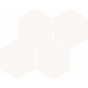 Java Hexagon White Glossy Mosaic 210x260