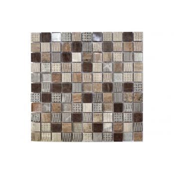 Мозаїка Kotto Ceramica См 3045 С3 Brown/Eboni/Beige Silver 300x300