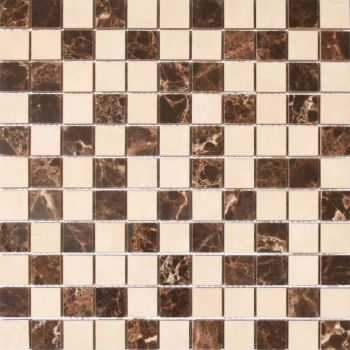 Мозаика Kotto Ceramica Cm 3022 C2 Brown/White 300x300