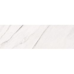 Плитка CARRARA CHIC WHITE CHEVRON STRUCTURE GLOSSY 890x290