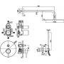 Душевая система Paffoni Light KITLIG015ST