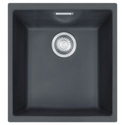 Кухонна мийка FRANKE SIRIUS SID 110-34, під стільницю, чорна (144.0649.548) 370х435 мм.