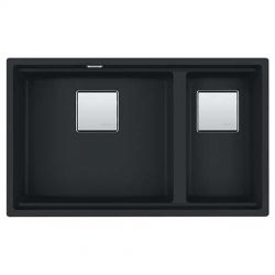 Кухонная мойка FRANKE KUBUS 2 KNG 120 черная матовая (125.0631.520) 760х460 мм.