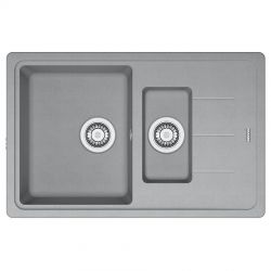Кухонна мийка FRANKE BASIS BFG 651-78 оборотна, сірий камінь (114.0565.111) 780х500 мм.