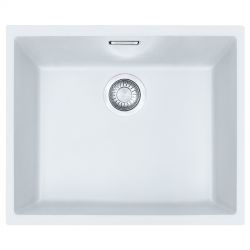 Кухонна мийка FRANKE SIRIUS SID 110-50 під стільницю, біла (125.0395.608) 570х480 мм.
