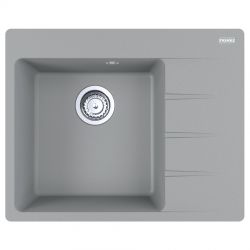 Кухонна мийка FRANKE CENTRO CNG 611-62 TL сірий камінь, крило праворуч (114.0630.461) 620х500 мм.
