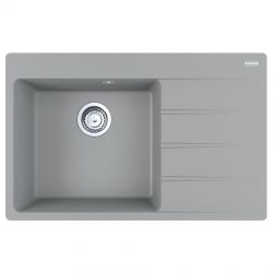 Кухонна мийка FRANKE CENTRO CNG 611-78 TL сірий камінь, крило праворуч (114.0630.477) 780х500 мм.