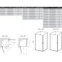 Душевая кабина Ravak Chrome 1QV70C01Z1 CRV1-90 Transparent (половина)