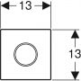 Панель сенсорного смыва для писсуара Geberit Sigma10 116.025.SN.1