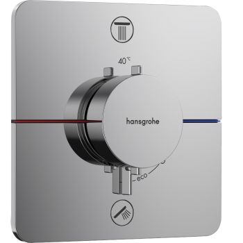 Наружная часть термостата на 2 потребителя Hansgrohe Showerselect Comfort Q 15583000