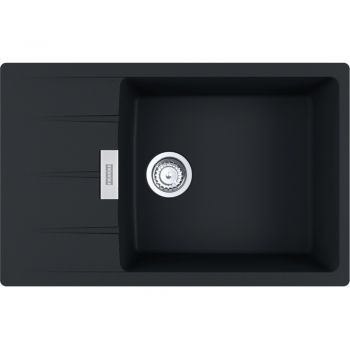Кухонная мойка FRANKE CENTRO CNG 611-78 XL черная матовая, оборотная (114.0701.816) 780х500 мм.
