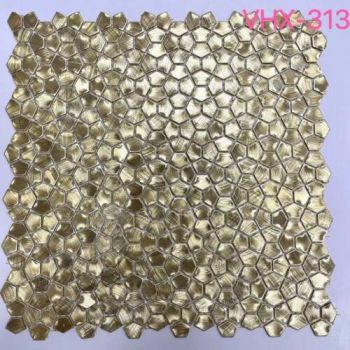 Мозаїка Mozaico De Lux V-Mos VHX-313 Metal Gold 304x304