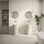 Фриз Ape Ceramica Zocalo Bellagio Bianco 600x100