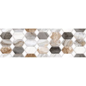 Плитка Ceramica Deseo Arabesque Grey Decor 900x300