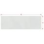Плитка Ceramika Color Spettacolo Bianco Rett (SCP001) 900x300