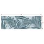 Плитка Ceramika Color Spettacolo Decoro Foliage Azzurro Rett (SCP010) 900x300