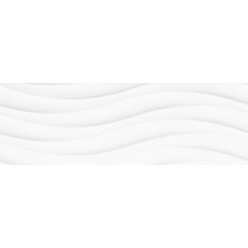 Плитка Ceramika Color CCR31-1 White Onda rect. 250x750