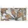 Панно Ceramika Color Philadelphia (Rock Island) Blue Flowers Dekor Rett 600x300
