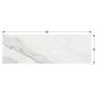 Плитка Cifre Caesar White Brillo 900x300