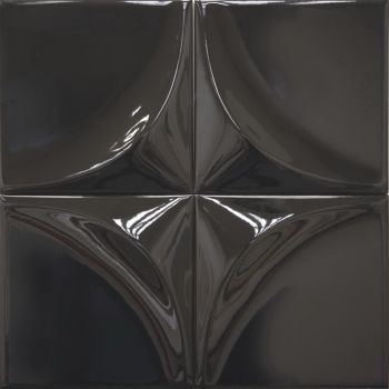 Плитка Cifre Вертекс Керв Блек 150x150