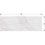 Плитка EcoCeramic Essential White Rlv 700x250