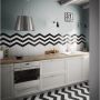 23358 Chevron Wall White Right 52X186