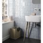 23367 Chevron Wall Black Matt Right 52X186