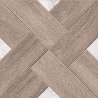 Плитка Golden Tile Marmo Wood Cross dark beige 4VН870 400x400