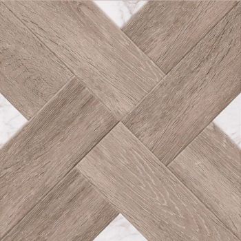 Плитка Golden Tile Marmo Wood Cross dark beige 4VН870 400x400