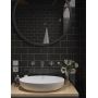 Плитка Golden Tile 46С011 Metrotiles Plane Чорний 100x200