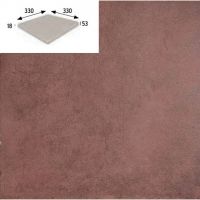 Сходинка пряма з капіносом Gres Aragon Capri Peldano Rojo 905652 330x325