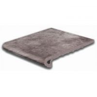 Сходинка пряма з капіносом Gres Aragon Mytho Acero Peldano Redondo 902587 330x325