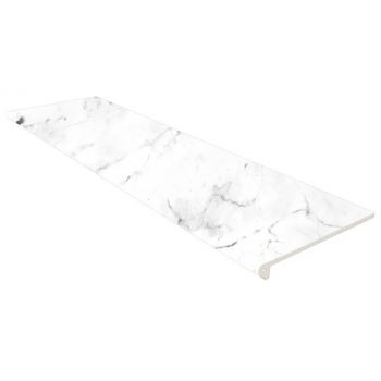 Ступень прямая с капиносом Gres Aragon Carrara Blanco Peldano 970180 1197x330