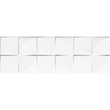 Плитка Konskie Ceramika White Glossy Quadra RECT 250x750x9