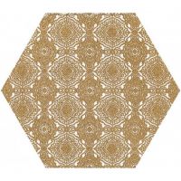 Декор Paradyz Shiny Lines Gold Heksagon Inserto E 171X198