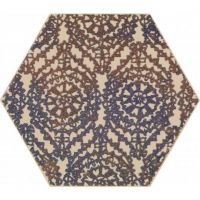 Декор Paradyz Glitter Mood Blue Heksagon Inserto A Rekt. 171X198