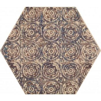 Декор Paradyz Glitter Mood Blue Heksagon Inserto C Rekt. 171X198