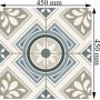 Плитка Peronda Borneo Grey 450x450